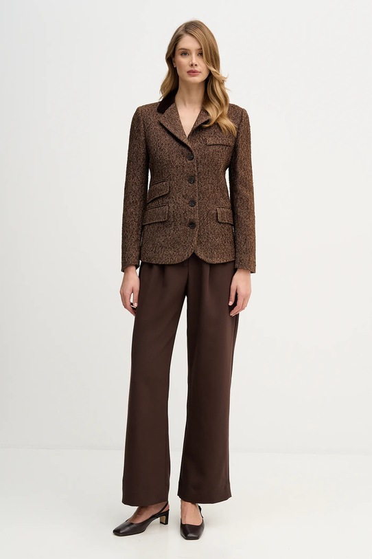 Hoss Intropia marynarka z dodatkiem wełny 5472069 brązowy AW25