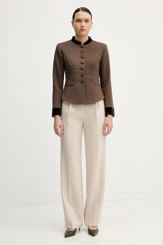 Hoss Intropia sacou 5472062 maro AW25