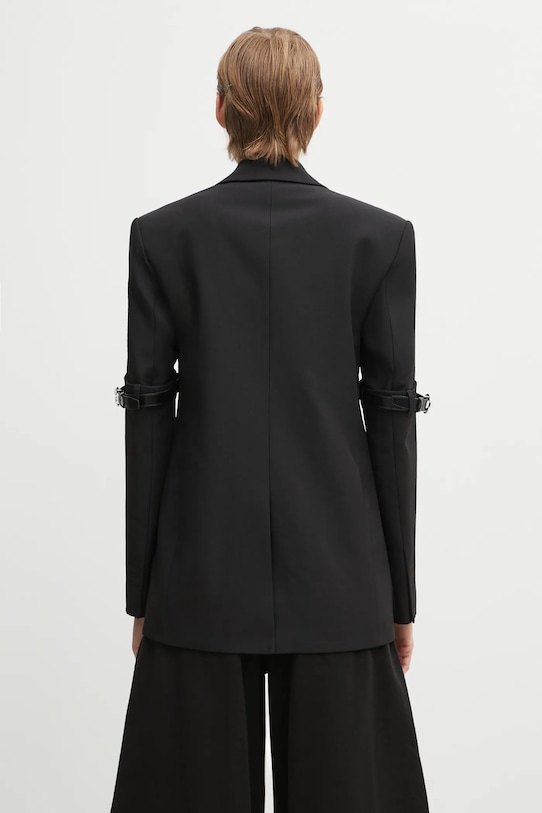 Odzież Coperni marynarka Logo Belted COPV37F3004 czarny