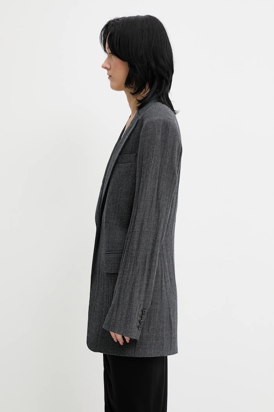 Сако с вълна Our Legacy Cutaway W4250CS сив AW25