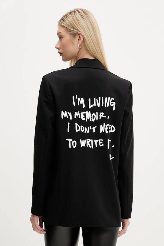 Karl Lagerfeld Jeans marynarka tkanina czarny A4W14022