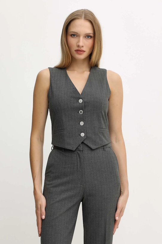 Morgan kamizelka tkanina szary CBOKY.F