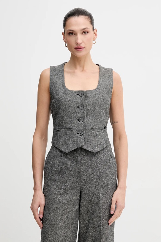 Pedro del Hierro kamizelka z podszewką szary 7312264