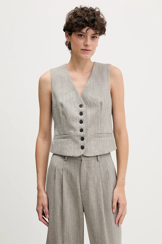 Pedro del Hierro kamizelka tkanina beżowy 7312262