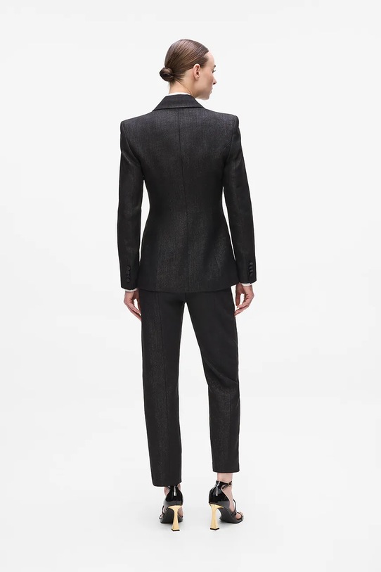 Karl Lagerfeld marynarka z dodatkiem wełny A4W14039 czarny AW25