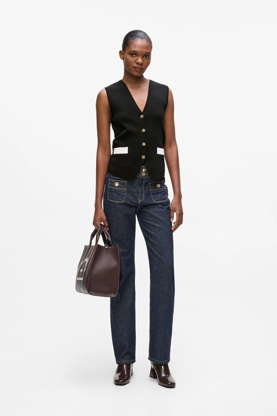 Karl Lagerfeld vestă negru A4W18061