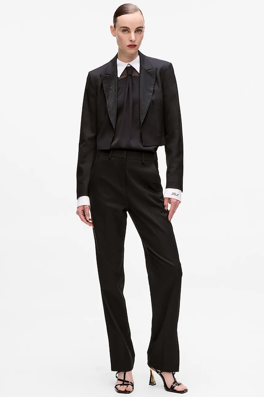 Odzież Karl Lagerfeld marynarka A4W14047 czarny