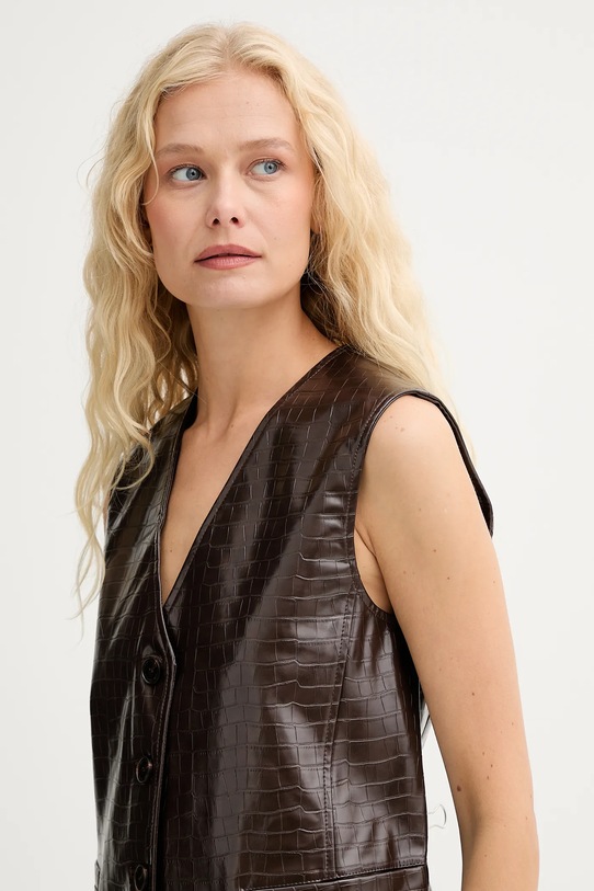 ISABELLE BLANCHE vestă maro IS25FW.C027.T006