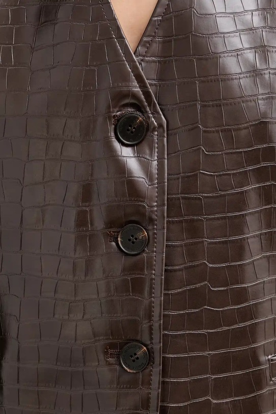 ISABELLE BLANCHE vestă IS25FW.C027.T006 maro