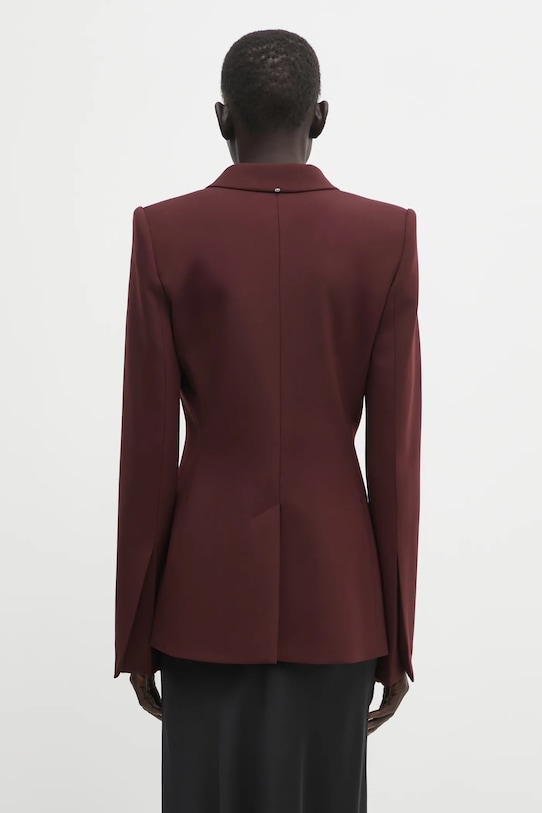Odzież Sportmax marynarka z dodatkiem wełny COCCO 2522046042600 bordowy