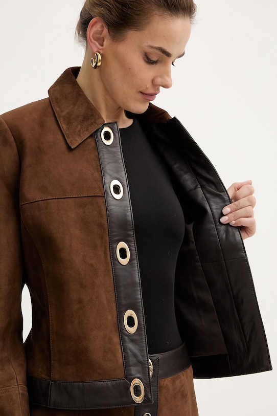 Retrofete geacă din piele intoarsa Nanna R.FW25.12093.19