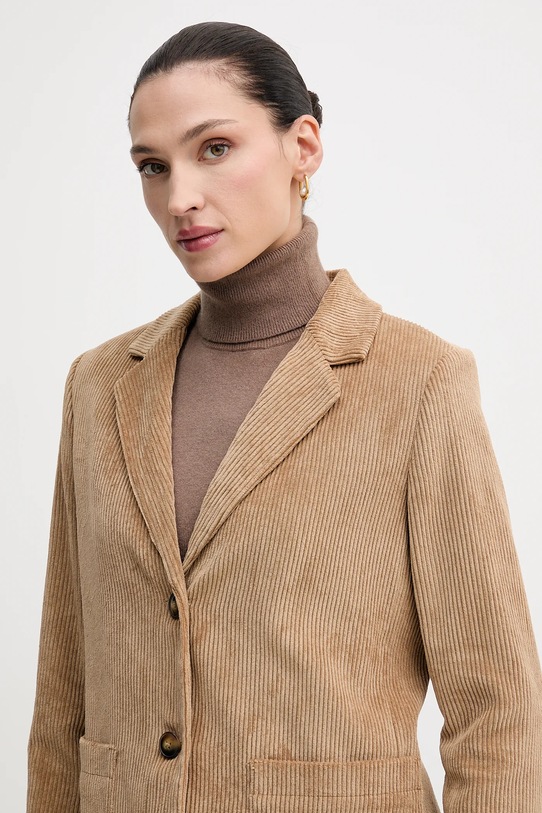 United Colors of Benetton sacou din velur maro 2Q5GDW03I