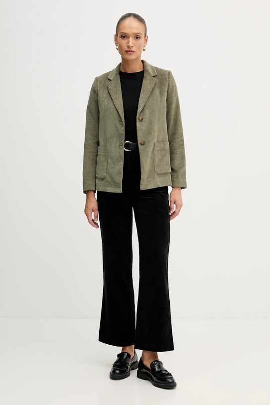 United Colors of Benetton marynarka sztruksowa 2Q5GDW03I zielony AW25