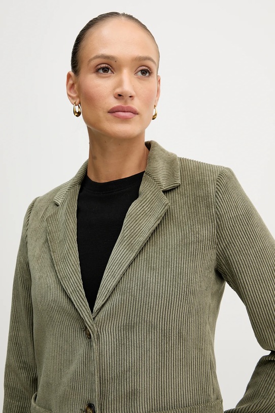 United Colors of Benetton marynarka sztruksowa zielony 2Q5GDW03I