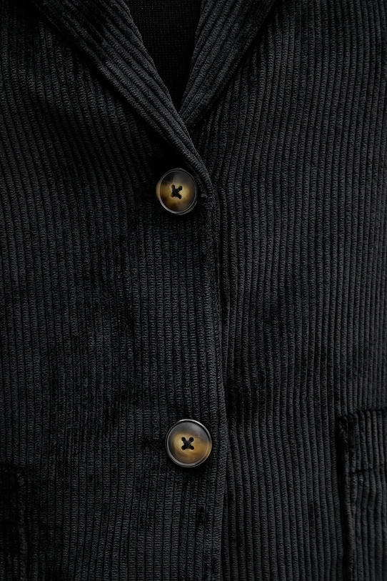 Μπουφάν με κορδόνι United Colors of Benetton 2Q5GDW03I μαύρο