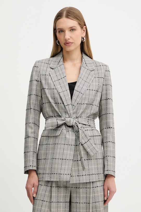 Twinset marynarka tkanina szary 252TP2180