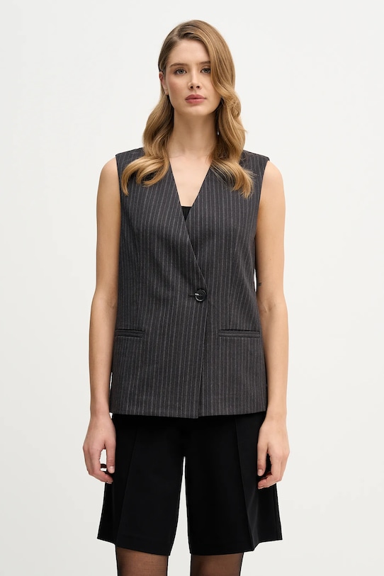 Sisley kamizelka drobny wzór szary 209YLJ00X