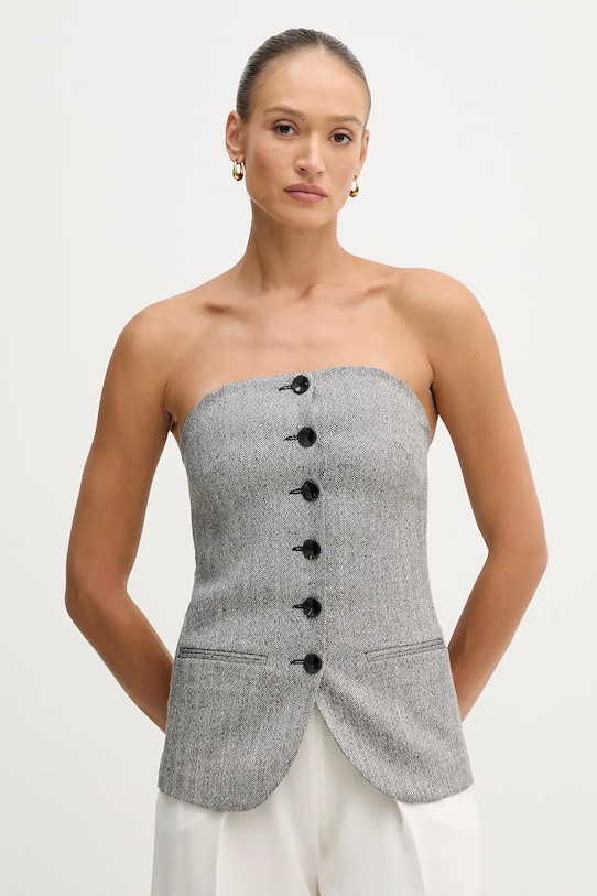 Bluza Sisley regular crna 5D12LH01R