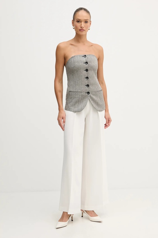 Sisley bluzka 5D12LH01R czarny AW25