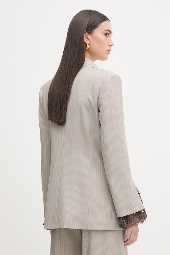 Odzież Haveone marynarka dwurzędowa damska JGE.P031 beżowy