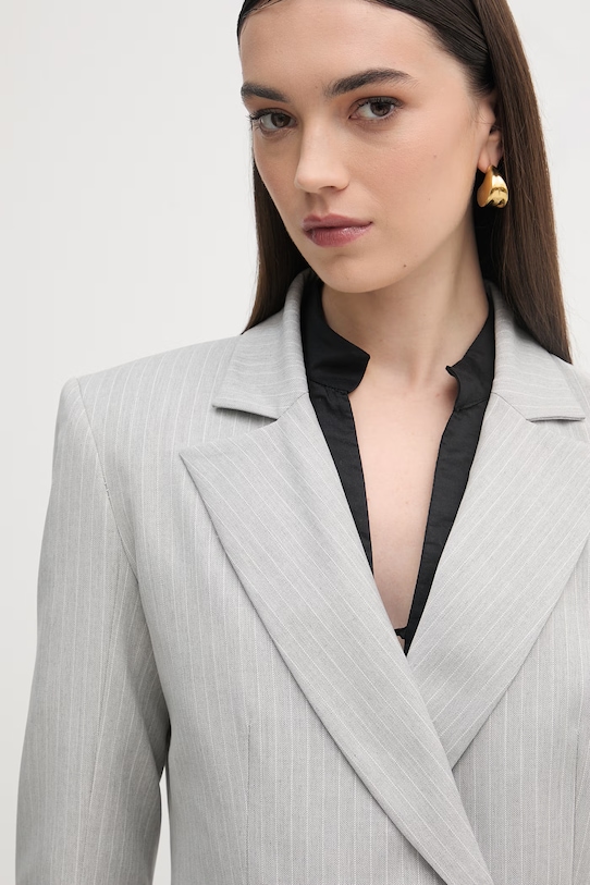 Haveone marynarka dwurzędowa damska szary JGE.P031