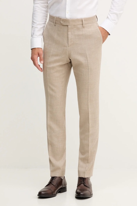 Ρούχα Μαλλίνο κοστούμι BOSS BECKHAM X BOSS 50549196 μπεζ