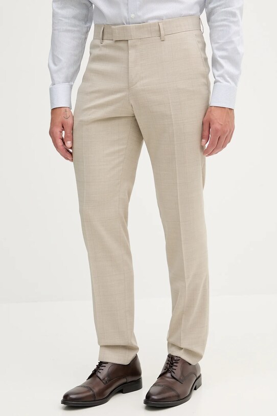 BOSS costum de lână 50546099 bej AW25