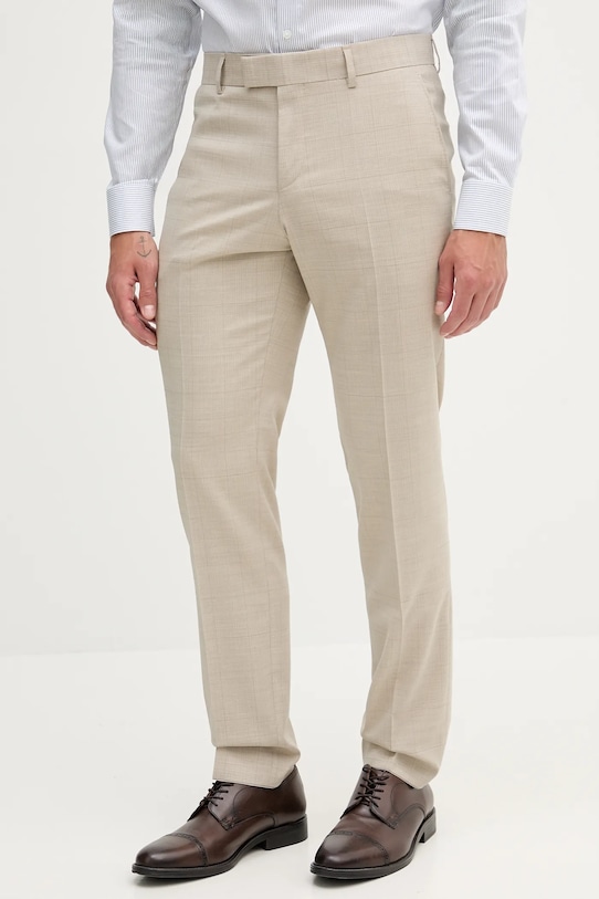 BOSS costum de lână 50546099 bej AW25