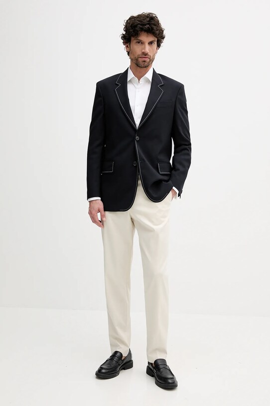 BOSS sacou de lână 50545808 bleumarin AW25