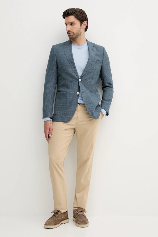 BOSS marynarka wełniana 50545859 niebieski AW25