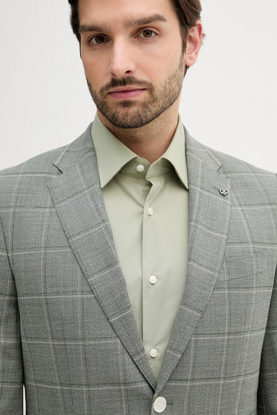 BOSS giacca in lana grigio 50545870