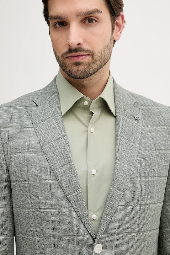 BOSS geacă de lână H-Janson-FL-253 verde 50545870