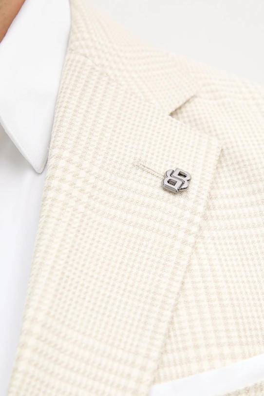 BOSS marynarka wełniana 50545883 beżowy