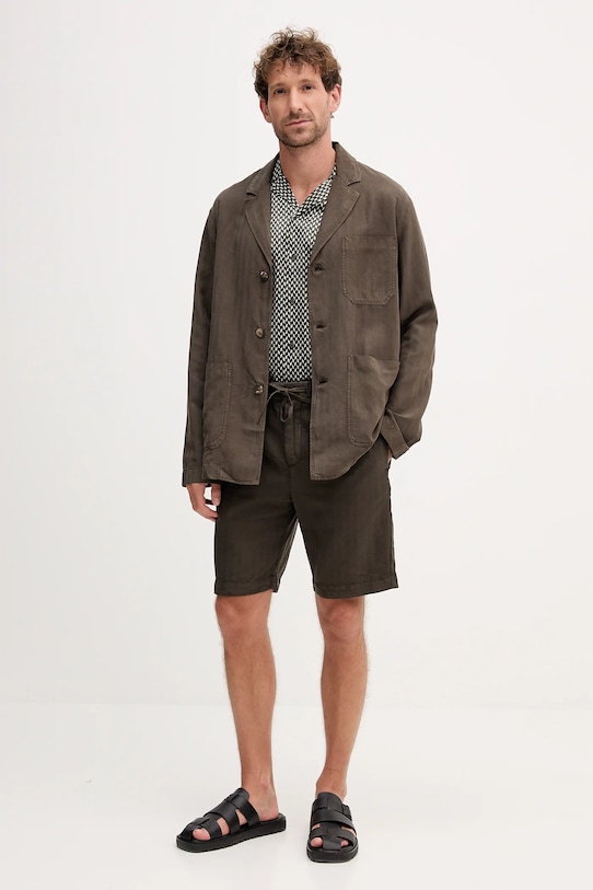 Σακάκι Frescobol Carioca 2590.840 πράσινο AW25