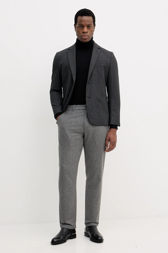 Sisley marynarka 2SDDSW02F szary AW25