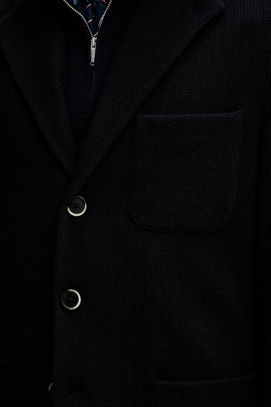 Свитер с шерстью BARENA VENEZIA Giacca Torceo GIU5239.5139 тёмно-синий