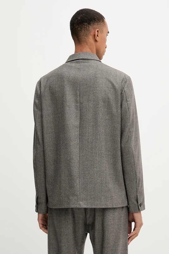 Îmbrăcăminte BARENA VENEZIA geacă de lână Overshirt Visal OSU5300.501 gri