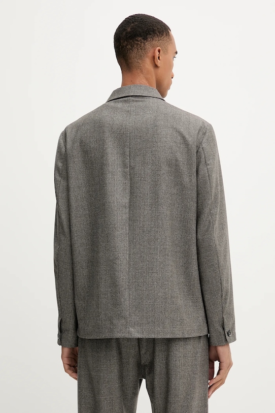 Îmbrăcăminte BARENA VENEZIA geacă de lână Overshirt Visal OSU5300.501 gri