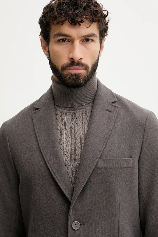 Armani Exchange jachetă cu lână gri XM001873.AF16644