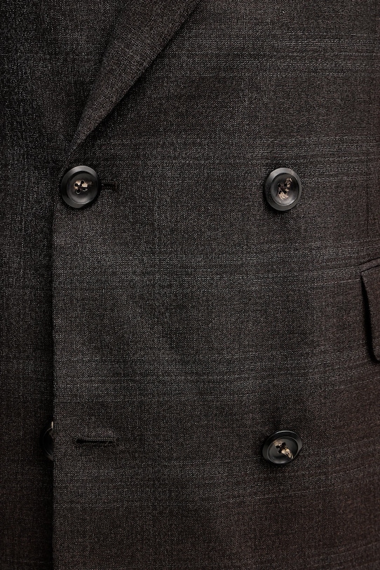 Emporio Armani marynarka wełniana EM004082.TE18270 brązowy