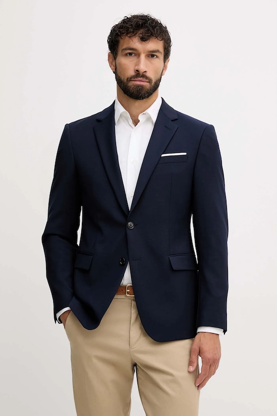 Joop! marynarka z dodatkiem wełny 30048754 granatowy AW25