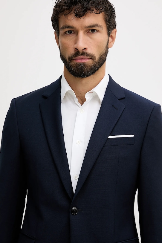 Joop! marynarka z dodatkiem wełny granatowy 30048754