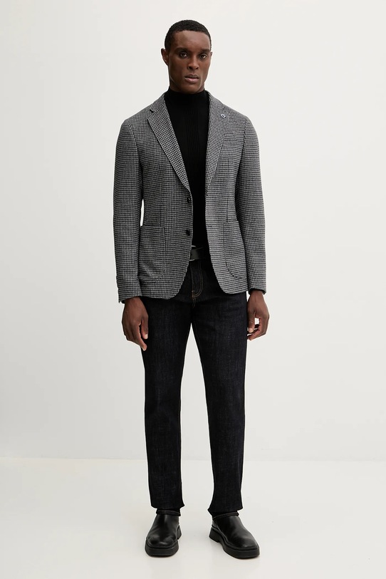 Joop! marynarka z dodatkiem wełny 30048819 szary AW25