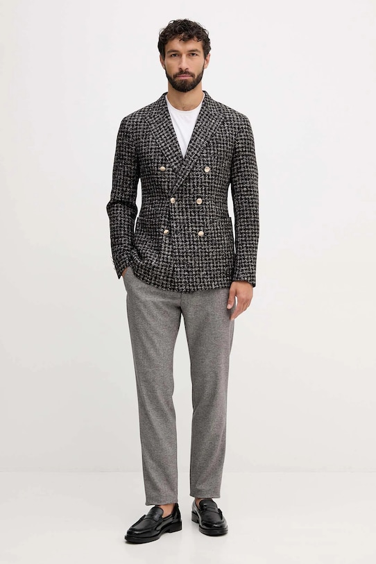 Joop! marynarka z dodatkiem wełny 30048868 szary AW25