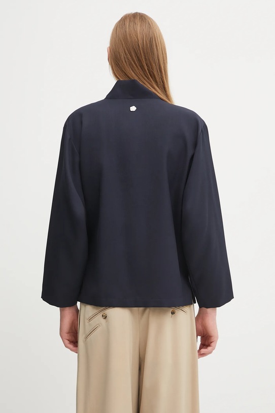 Odzież Kenzo marynarka wełniana Kimono FE65VE1409RE granatowy