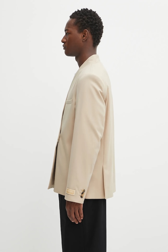 Vuneni sako Kenzo Adjusted Tailored FF65VE1459RZ bež AW25
