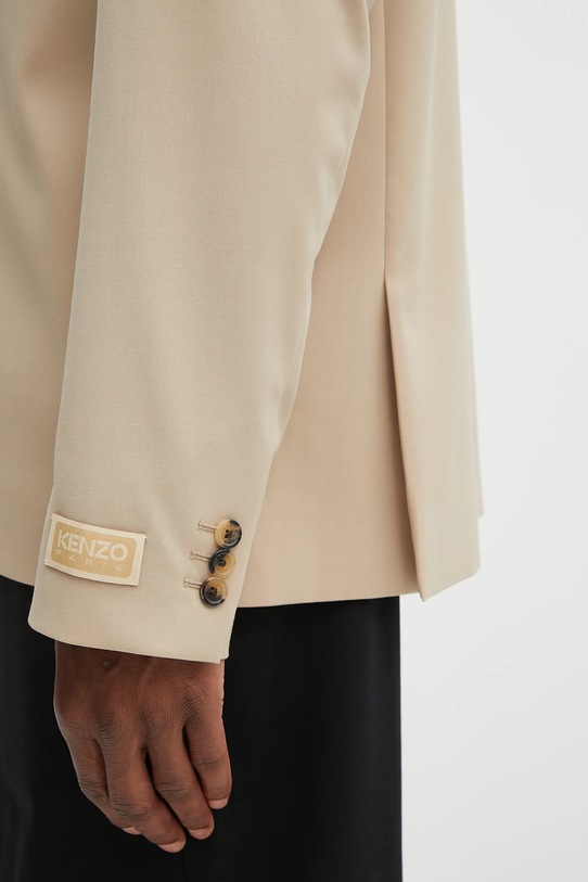 Μπουφάν με μαλλί Kenzo Adjusted Tailored FF65VE1459RZ μπεζ