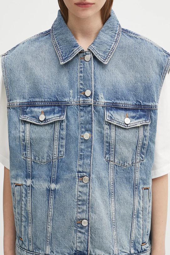 Anine Bing kamizelka jeansowa rory vest niebieski A.01.10857