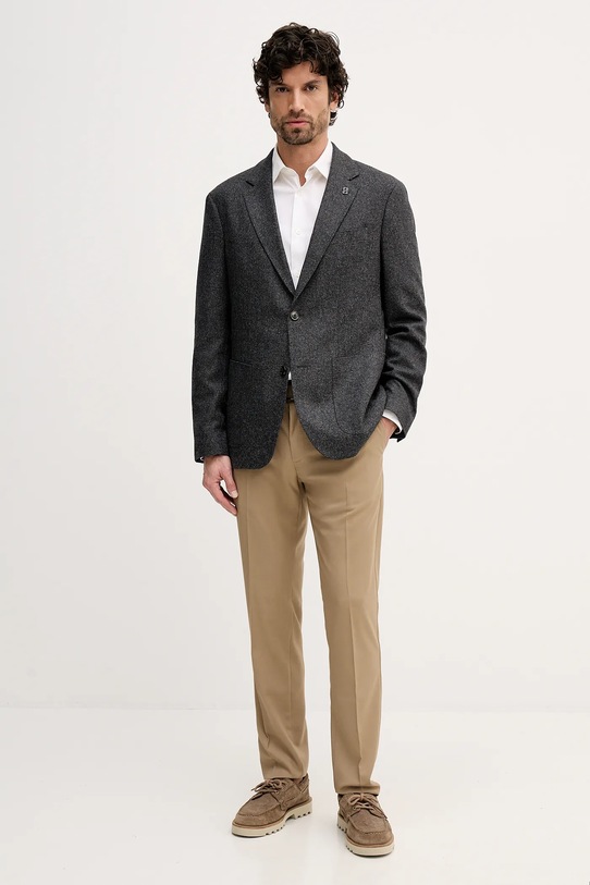 Sako s přídavkem vlny Tommy Hilfiger MW0MW40762 šedá AW25