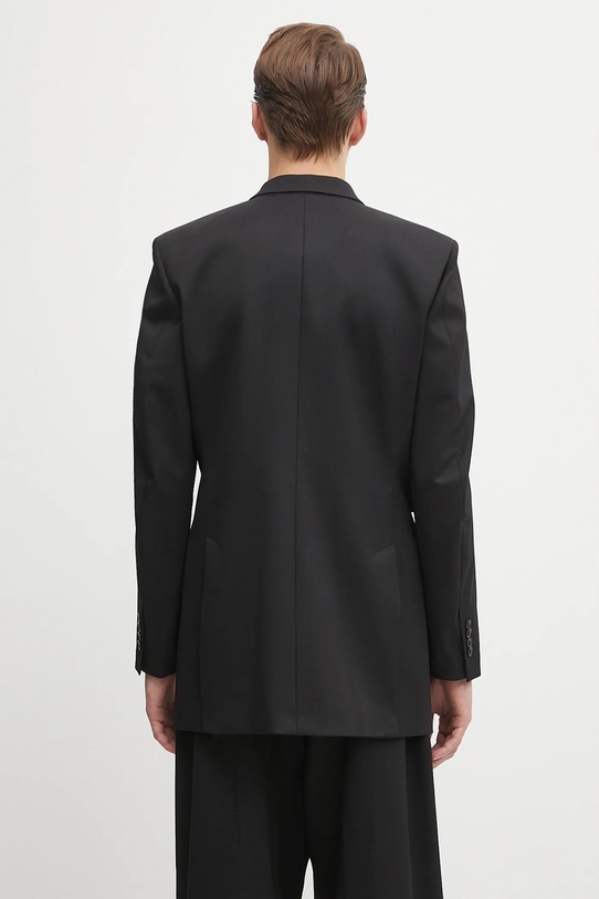 Odzież VETEMENTS marynarka wełniana Fitted Zip Tailored UH76TJ500B czarny